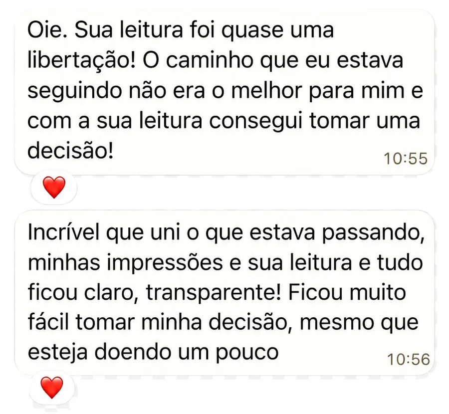 Mensagem real sobre clareza para tomar uma decisão